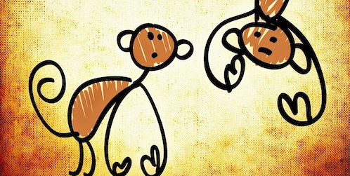 FREITAG: Zwei Affen und ein Tischtuch